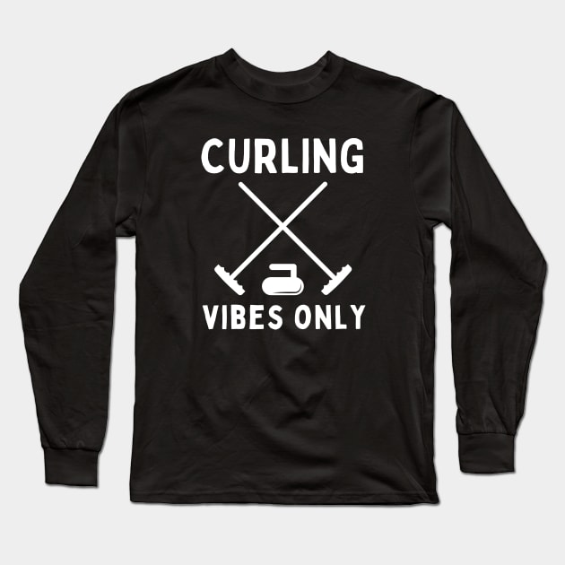 Curling Long Sleeve T-Shirt by footballomatic